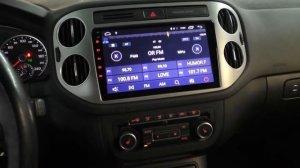 Магнитола LeTrun на Volkswagen Tiguan 2012 года