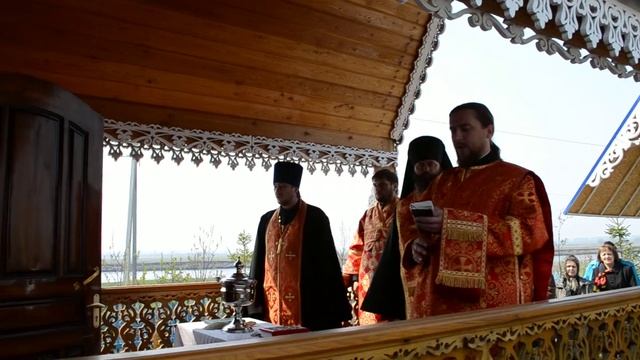 с.Усть-Тарка 07 мая 2015 года, освящение часовни погибшим воинам-землякам во все времена смотреть онлайн