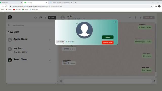 React Chat App смотреть онлайн