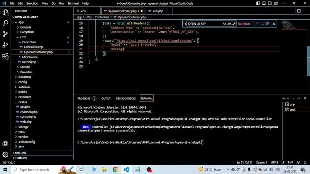OpenAI ChatGPT integration in Laravel 10 Step by Step guide to implement #chatgpt #openai #larave смотреть онлайн