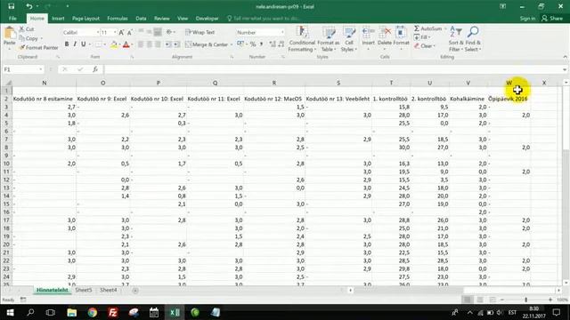 Informaatika praktikum nr 9 Excel 101 смотреть онлайн