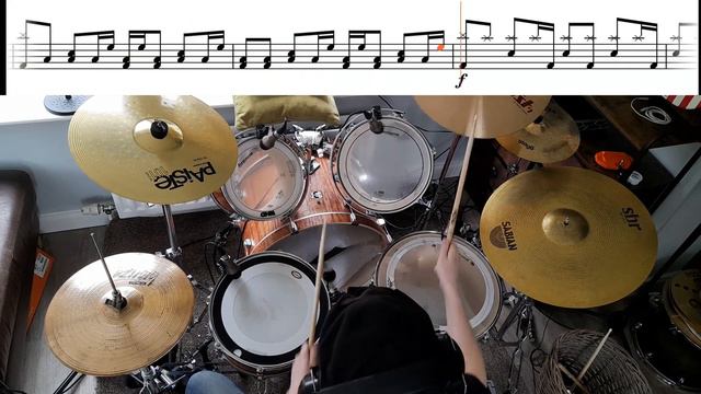 Oasis - Don't Look Back In Anger - Drum Cover With TABS смотреть онлайн