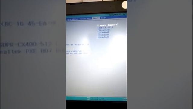 Problem Checking Media | Boot Lenovo