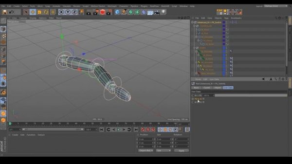 CHARACTER PIPELINE | Cinema 4D Rigging | Advanced IK-FK switch with python 3.30