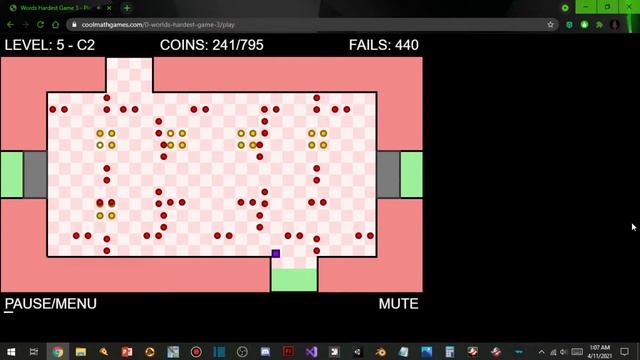 The World's Hardest Game 3 (Coolmath) (Part 3) | Live смотреть онлайн
