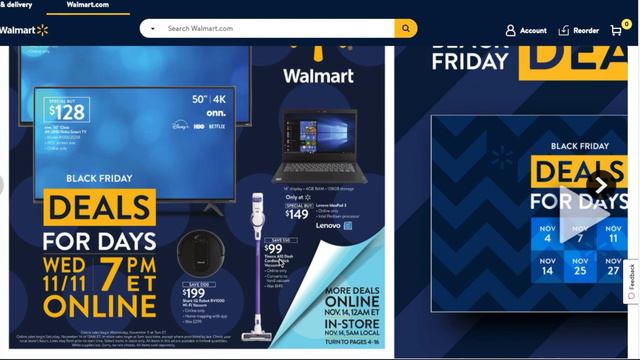 Black Friday 2020 Event 1 & 2 @ Walmart