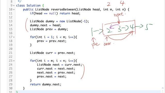 贾考博 LeetCode 92. Reverse Linked List II смотреть онлайн