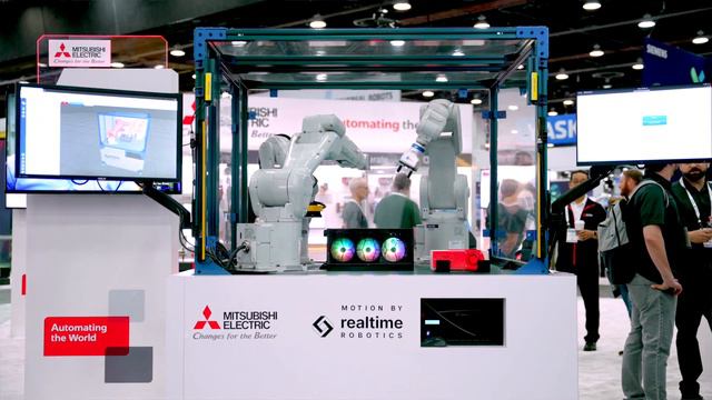 Multiple Robot Work Cell | Realtime Robotics & Mitsubishi Electric MELFA Robots смотреть онлайн