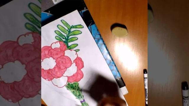 Как нарисовать букет роз ! смотреть онлайн