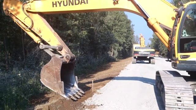 Excavator Планировка откосов.