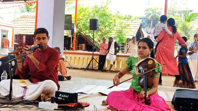 #kalabhabhishekam2023 #KollamThirumalaDevaswom #vathapiganapathim #hamsadwani #Flute #violin #thavi смотреть онлайн