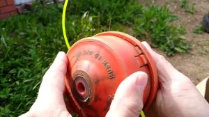 Как намотать леску и косить траву триммером! Это просто!