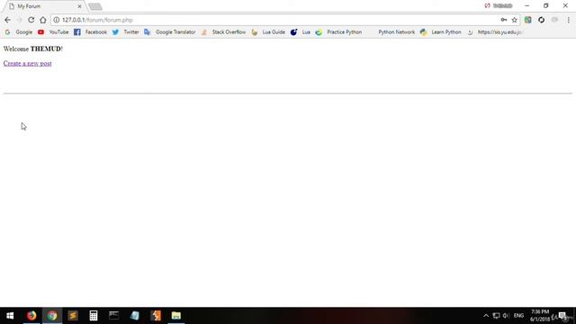 Build a simple forum in PHP and MySQL - learn PHP смотреть онлайн