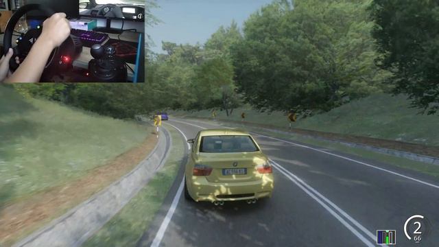 E90 M3 on Malaysian mountain roads | Assetto Corsa steering wheel gameplay смотреть онлайн