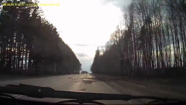 Трасса Нижний Новгород - Киров 14.04.2016г. смотреть онлайн