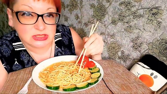 Как попасть в рекомендованные на ютуб.Как назвать видео/Мукбанг/не АСМР/Спагетти с мясной подливо смотреть онлайн