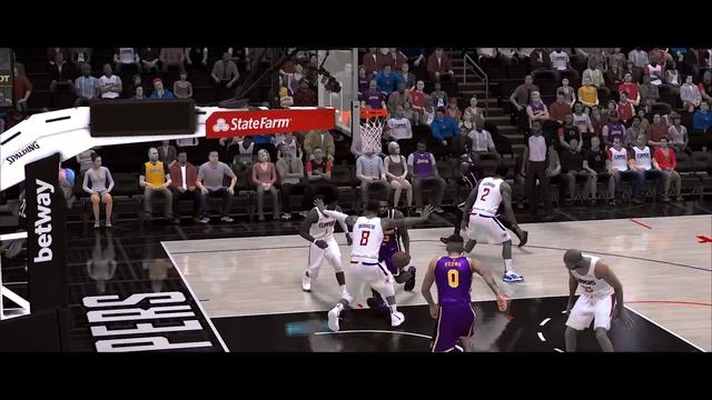 INFINITY OVERALL LEBRON JAMES JUMPS OVER THE OTHER TEAM & INJURES THEM In NBA 2K21! смотреть онлайн