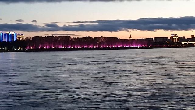 Вид на город Хэйхэ с набережной города Благовещенск смотреть онлайн