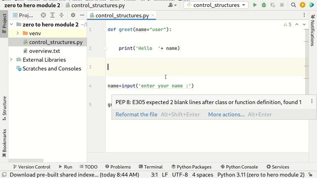 control structures functions modules and packages in python смотреть онлайн