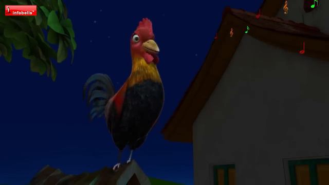 Cock-a-Doodle Doo Kids Song | Bengali Rhymes for Children | Infobells смотреть онлайн