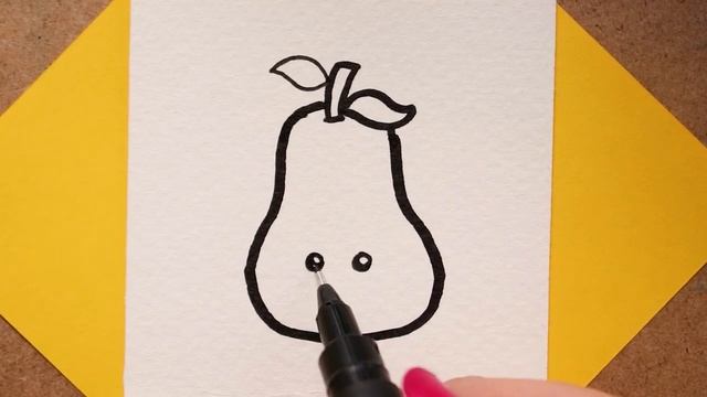 Легкие рисунки для срисовки Как нарисовать грушу смотреть онлайн