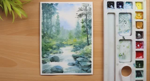 Watercolor The River
