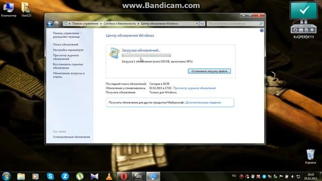 Установка обновлений Windows. смотреть онлайн