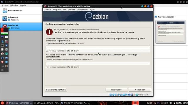 Instalación de maquina virtual y Debian usando Oracle VirtualBox. смотреть онлайн
