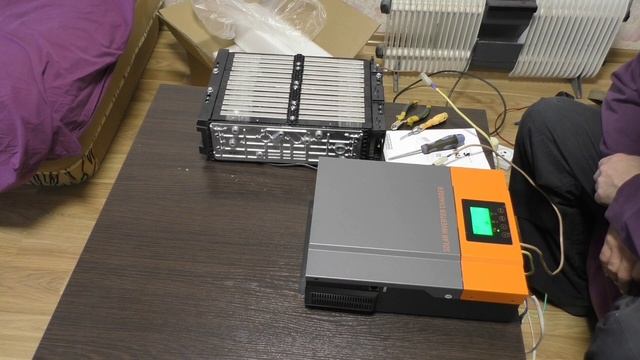 Гибридный  инвертор POWMR 3KVA 2400W / Встроенный 80A MPPT / распаковка  посылки AliExpress