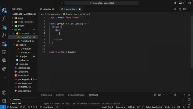 React Material UI Tutorial | 12. Layout Component смотреть онлайн