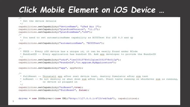 Automate iOS with Appium Java смотреть онлайн