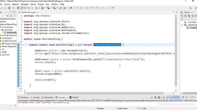 How to handle alerts & popups in Selenium 4? Alert handling in Selenium - 33 #seleniumwebdriver смотреть онлайн