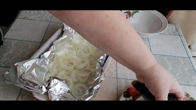 Скумбрия в фольге в духовке. смотреть онлайн