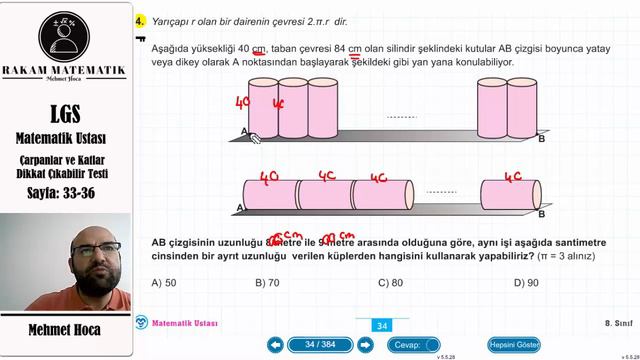 8. Sınıf Matematik Ustası- Çarpanlar ve Katlar (Sayfa:33-36) смотреть онлайн