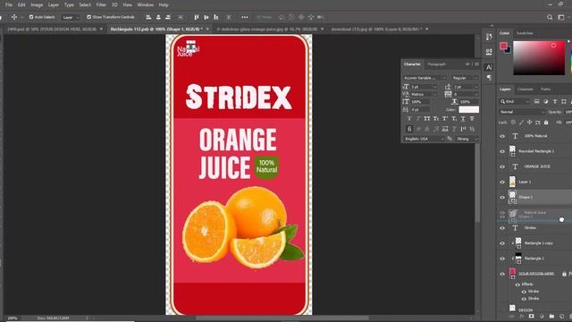How To Design Product Label In Photoshop | Design Product Packaging смотреть онлайн