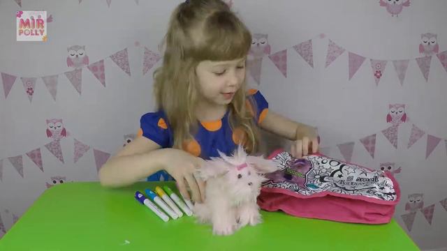 Сумка раскраска для девочек. Corol me mine. Bag coloring book for girls. смотреть онлайн
