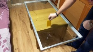 Солнечная панель - часть 3 : заливка компаундом солнечных элементов
