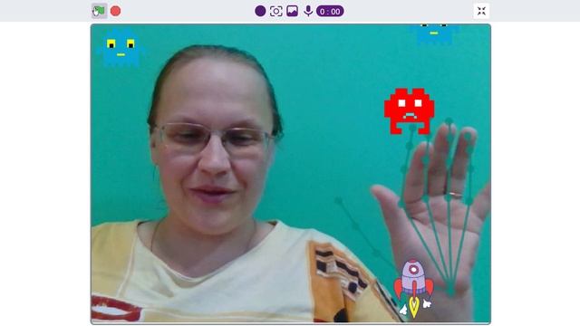 Управление ракетой с помощью ИИ распознавание руки смотреть онлайн