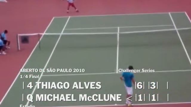 Aberto de São Paulo 2010 - Thiago Alves vs Michael McClune - ¼ Final - 4/6 смотреть онлайн