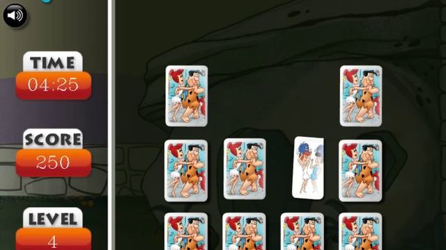 Игра Флинтстоуны карточки памяти онлайн