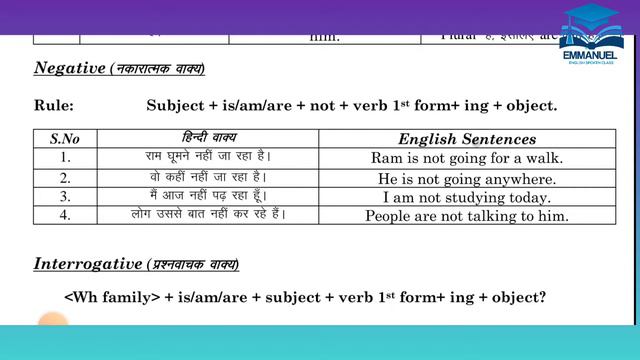Spoken English Course Present Continuous Tense Class 7 #spokenenglish смотреть онлайн
