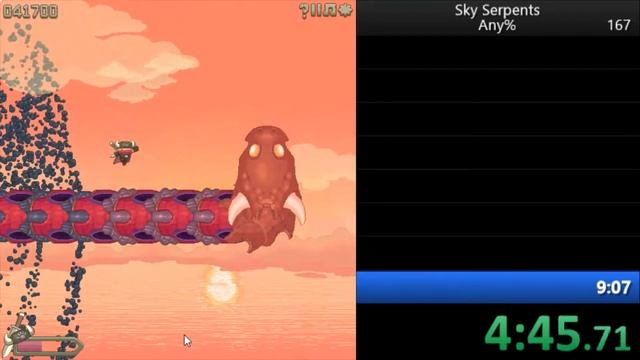 Nitrome - Sky Serpents Any% Speedrun PB 9:05