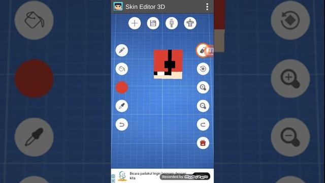 Cara bikin skin minecraft pe menggunakan skin editor 3D смотреть онлайн