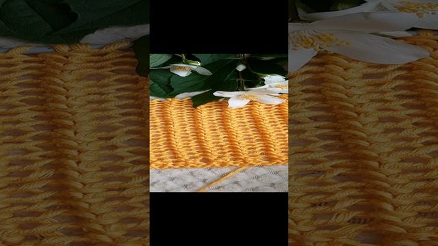 Невероятно красивая сеточка спицами ? смотреть онлайн