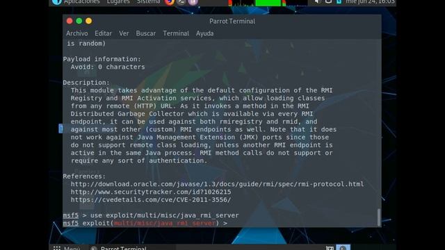 Exploit Java RMI (es lento, adelantar para no aburrirse) смотреть онлайн