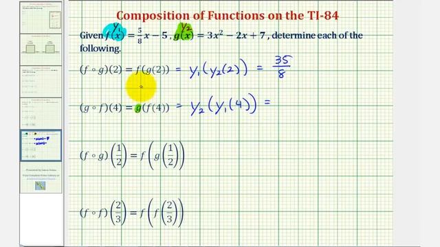 Composite Function Values on the TI-84 смотреть онлайн