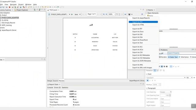 JasperReports Server with Oracle APEX (4):export report and understand Arabic issue(Eng Subtitle) смотреть онлайн
