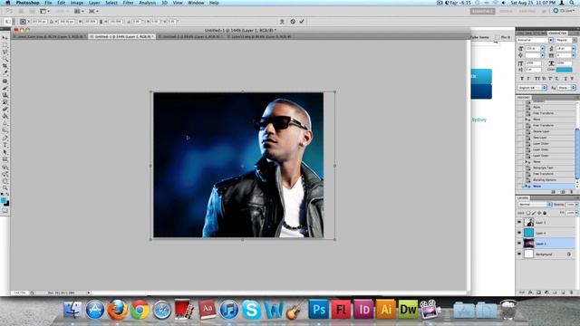 How to make a CD cover using Photoshop смотреть онлайн