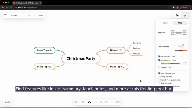 Create Mind Maps Online with XMind.works | Feature Tutorial смотреть онлайн