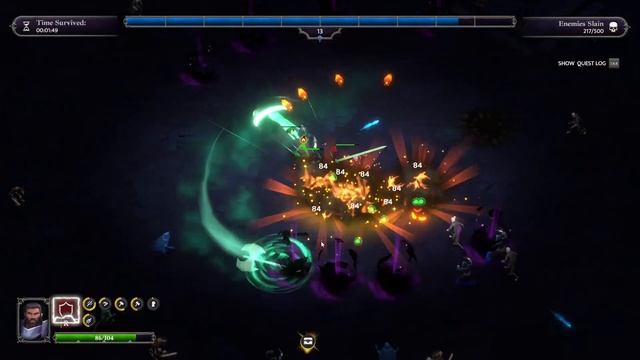 18 minutes of Warrior Gameplay in Pathfinder Gallowspire Survivors смотреть онлайн